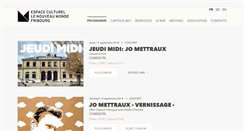 Desktop Screenshot of nouveaumonde.ch